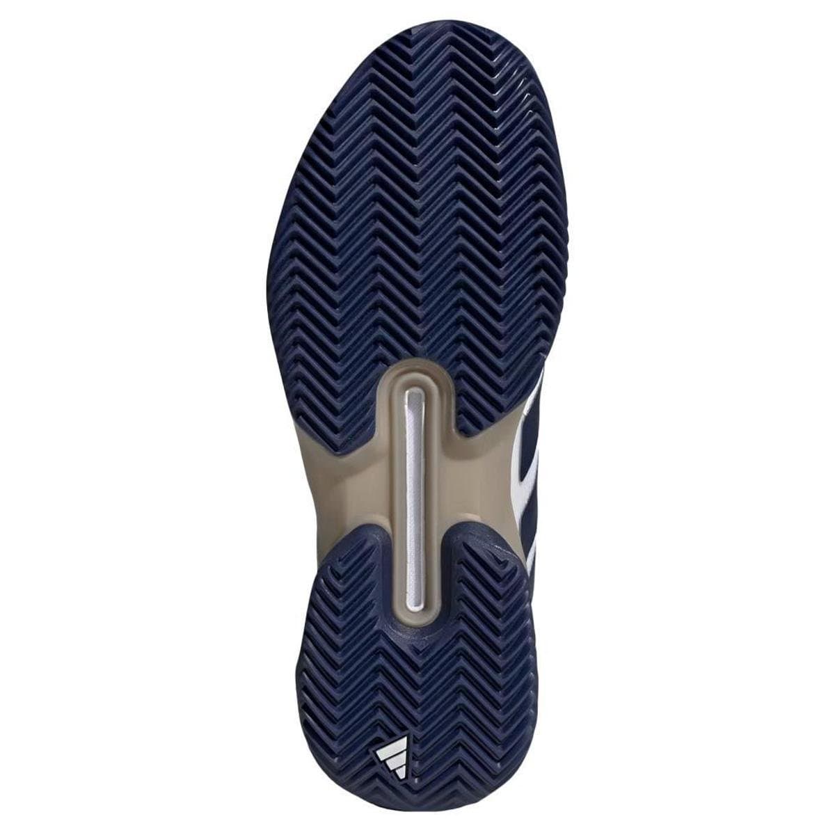 Tênis Adidas Adizero Ubersonic 5 Clay Branco e Azul Masculino - Branco+Azul - Foto 4