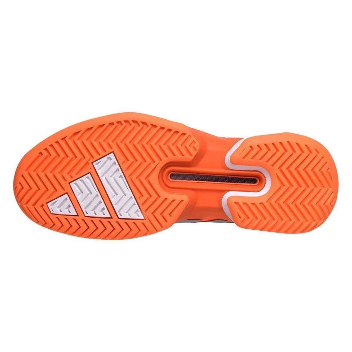 Tênis Adidas Adizero Ubersonic 5 Laranja e Prata Masculino - Laranja - Foto 4