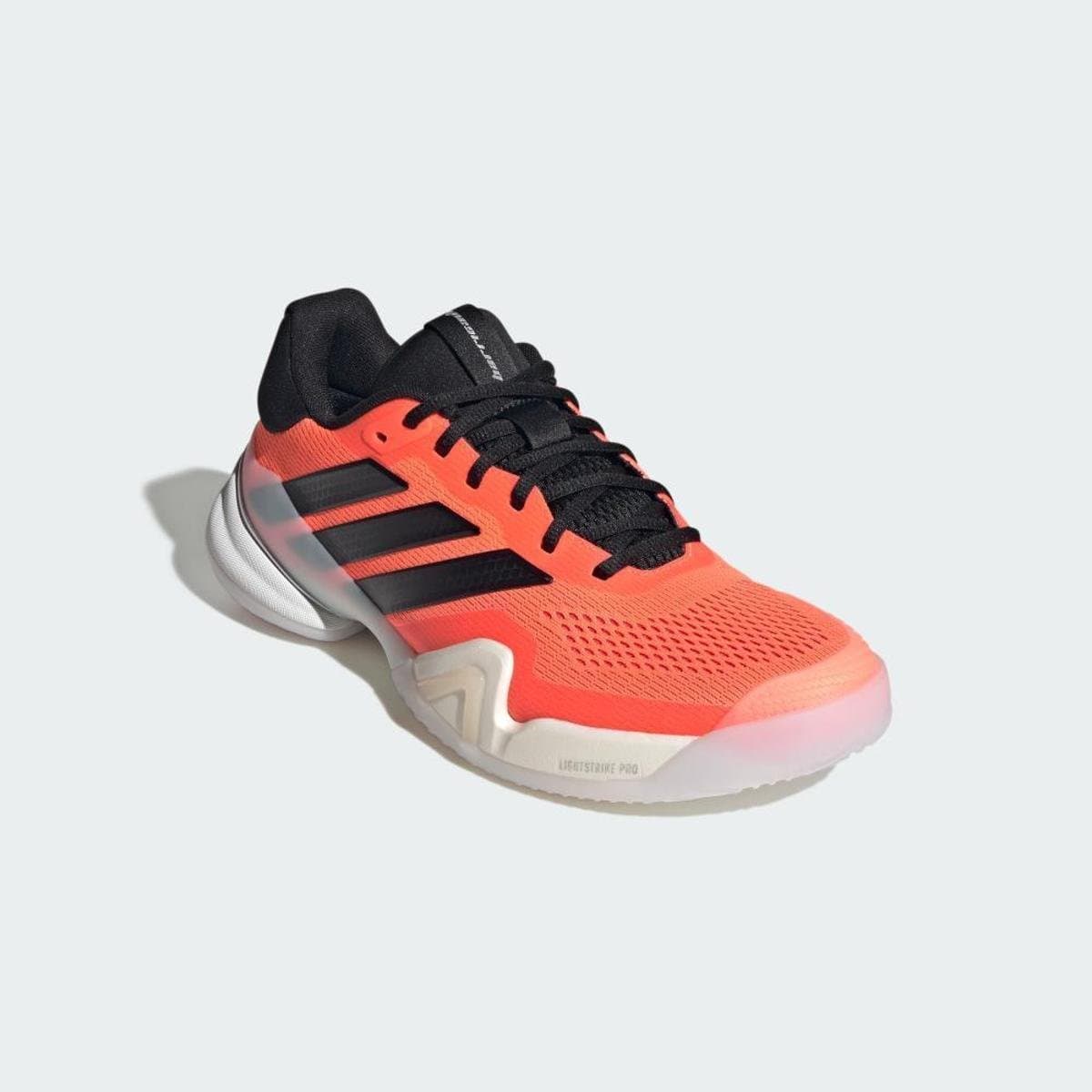 Tênis adidas Barricade 14 Masculino - Laranja+Preto - Foto 6