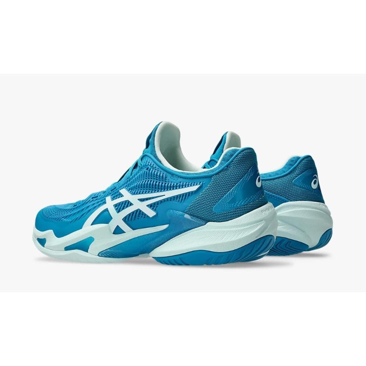 Tênis Asics Court Ff 3 Feminino Azul E Branco - Azul+Branco - Foto 4