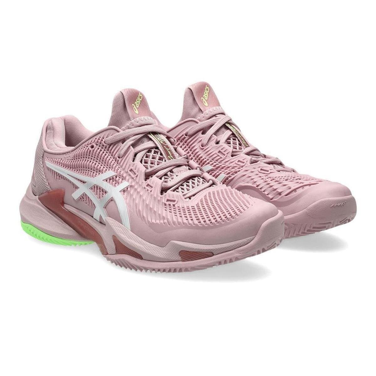 Tênis Asics Court FF 3 Rosa e Branco Feminino - Rosa+Branco - Foto 2