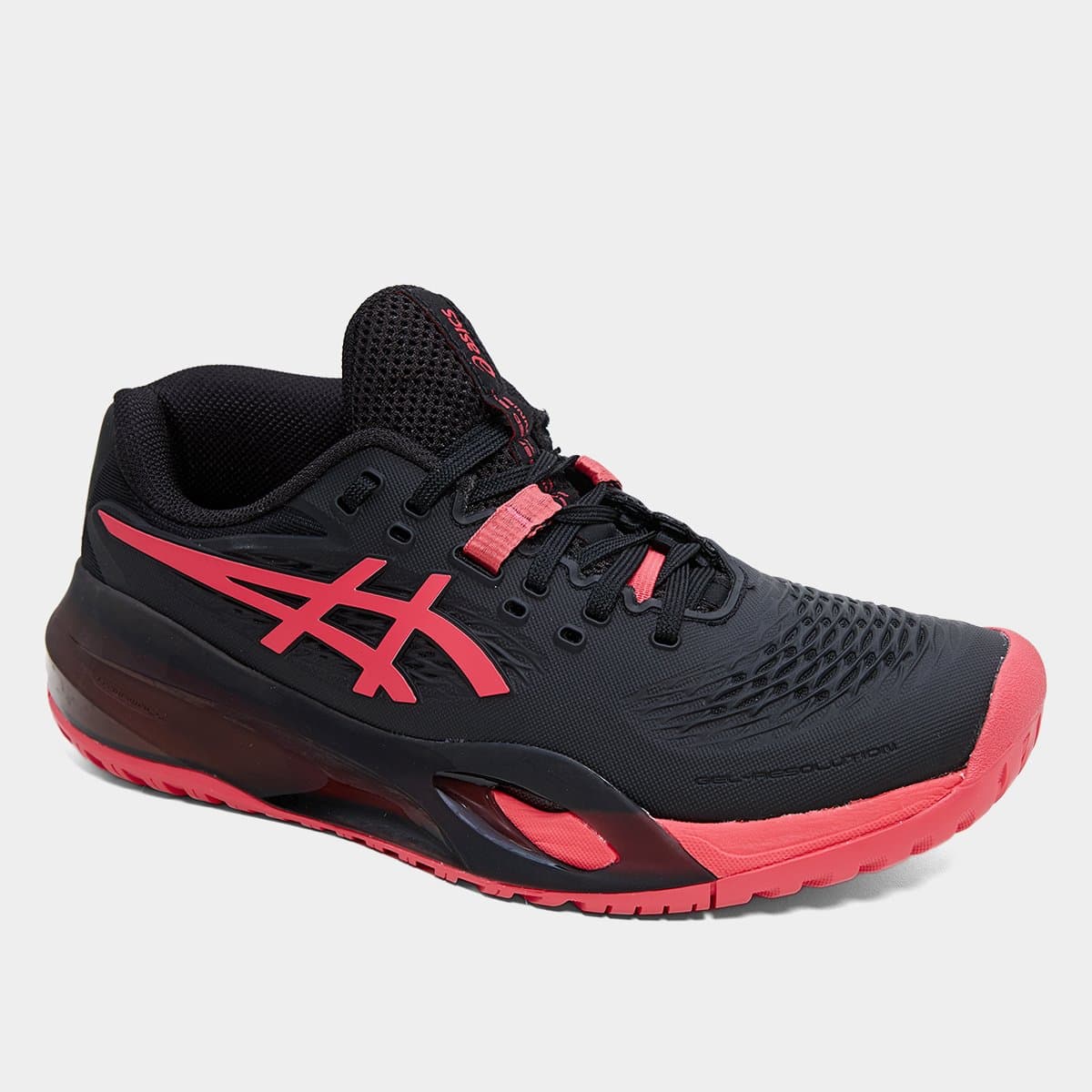 Tênis Asics Gel Resolution X Feminino - Preto+Rosa - Foto 2