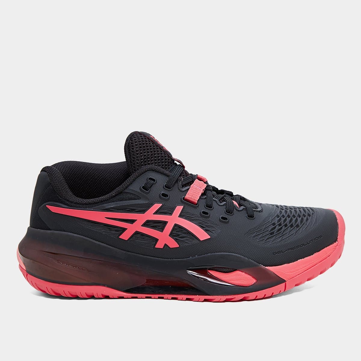 Tênis Asics Gel Resolution X Feminino - Preto+Rosa