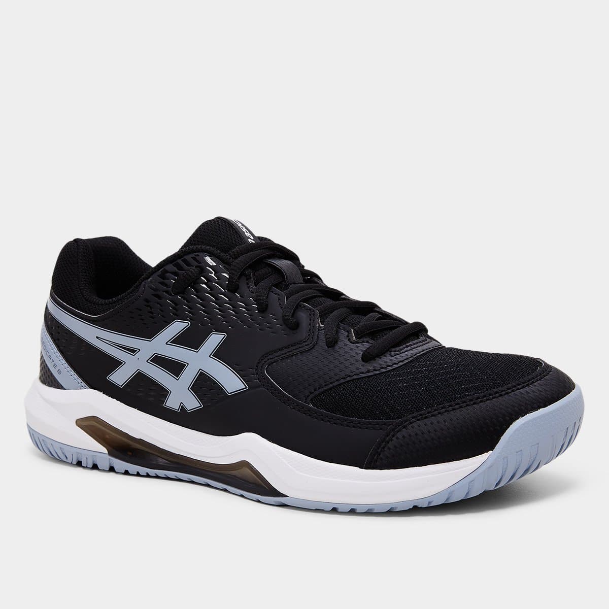 Tênis Asics Gel-Dedicate 8 Masculino - Preto+Azul - Foto 2