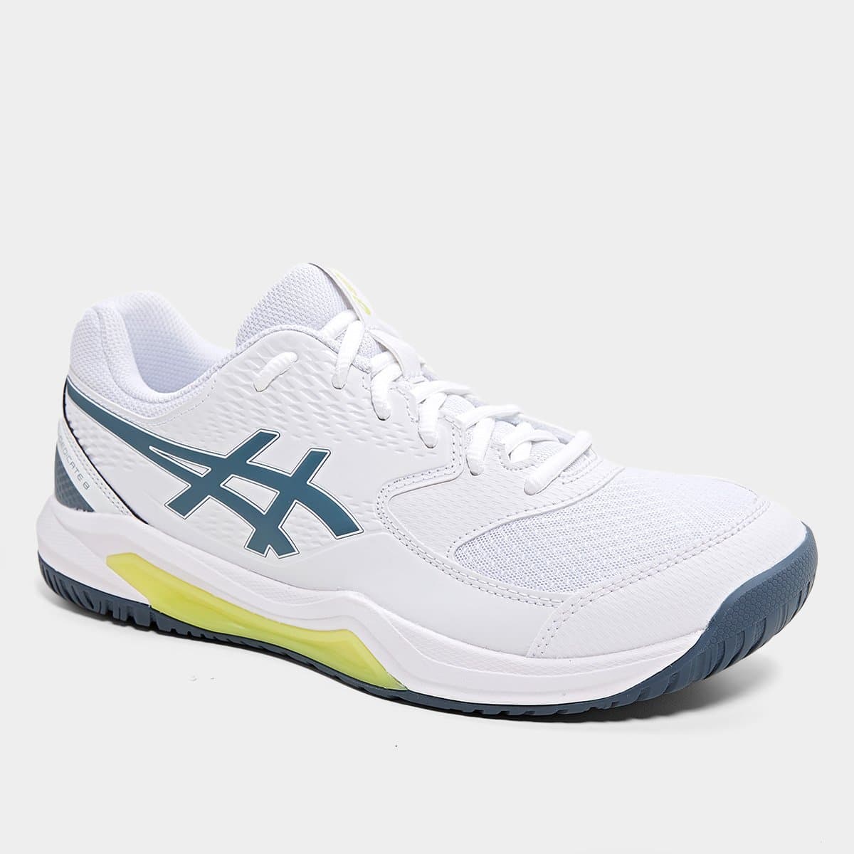 Tênis Asics Gel-Dedicate 8 Masculino - Branco+Cinza - Foto 2