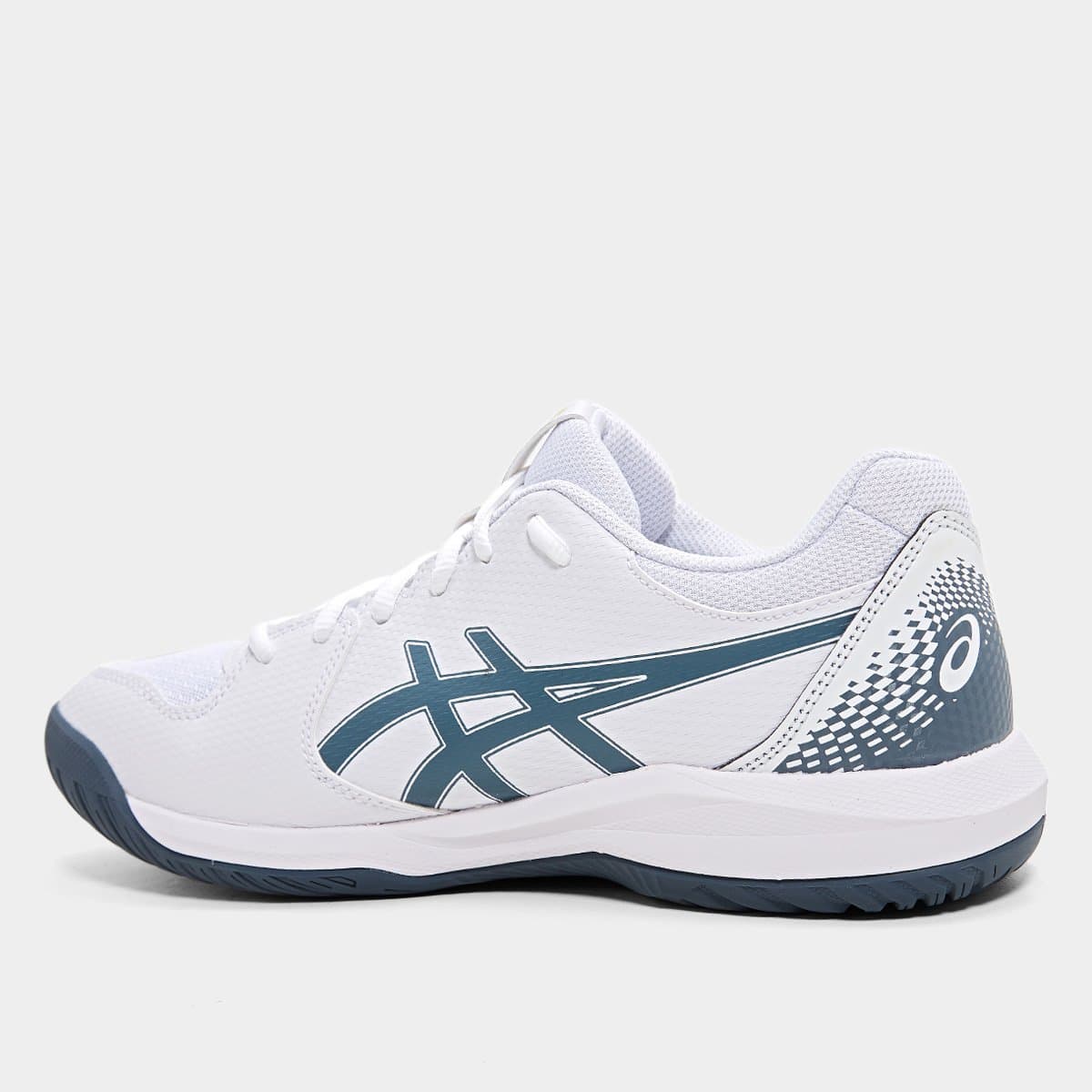 Tênis Asics Gel-Dedicate 8 Masculino - Branco+Cinza - Foto 3