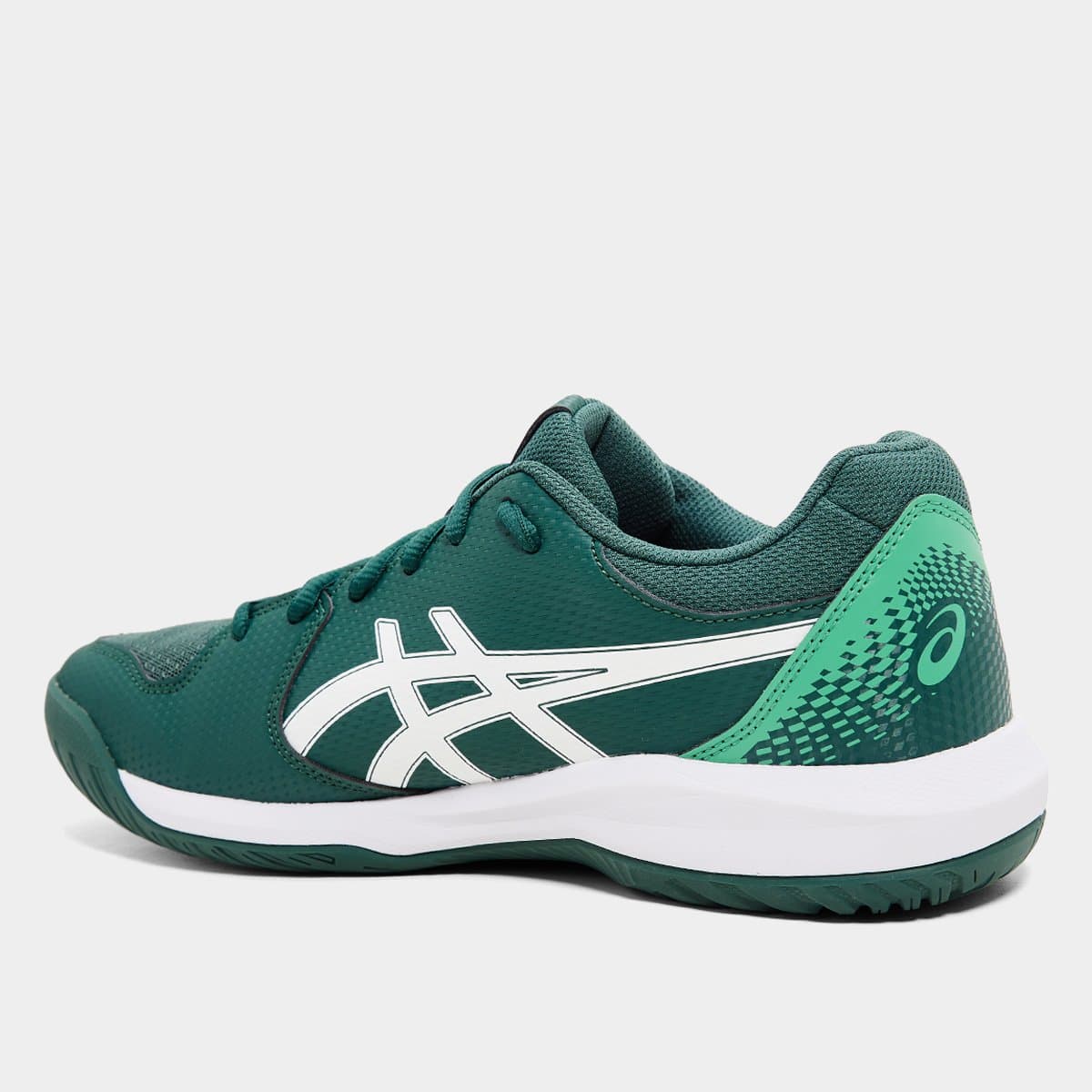 Tênis Asics Gel-Dedicate 8 Masculino - Verde+Branco - Foto 4