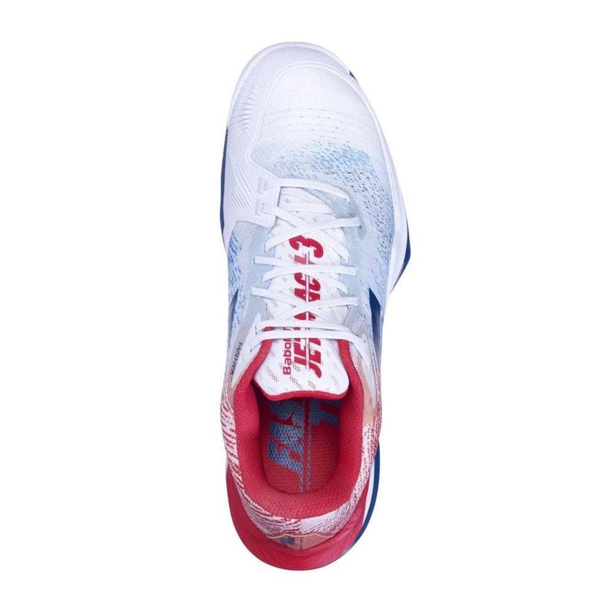 Tênis Babolat Jet Mach 3 All Court Branco e Azul Masculino - Branco - Foto 3