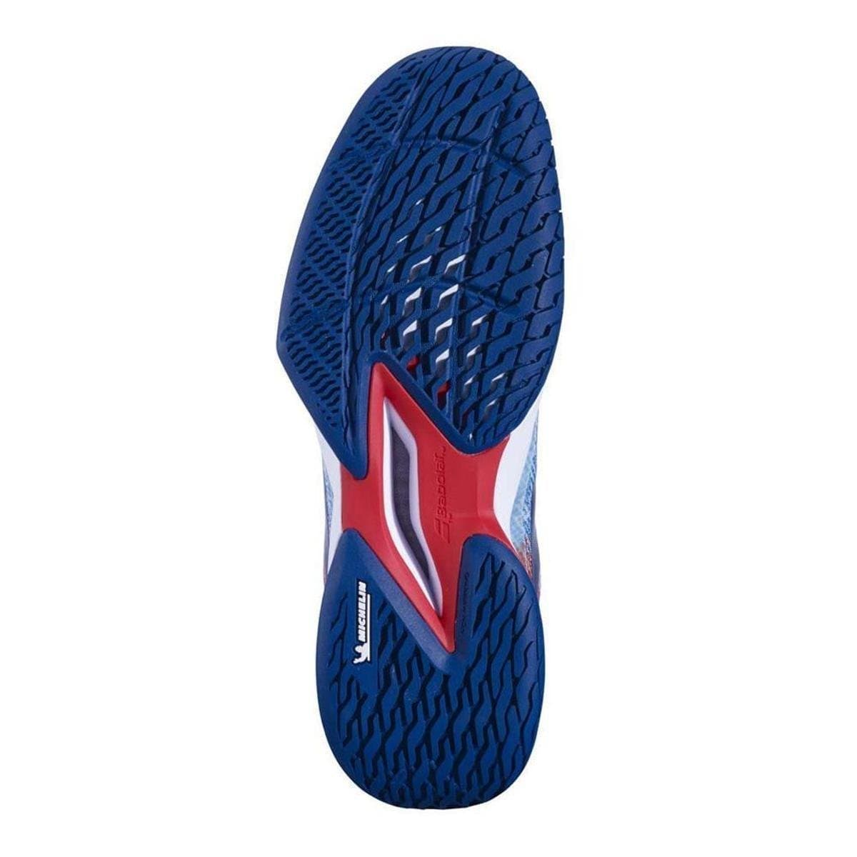 Tênis Babolat Jet Mach 3 All Court Branco e Azul Masculino - Branco - Foto 4