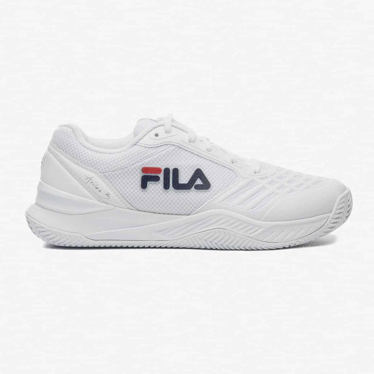 Tênis Fila Axilus 3 CC Masculino - Branco+Azul
