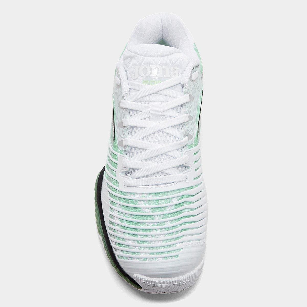 Tênis Joma Point All Court Masculino - Branco+Verde - Foto 4