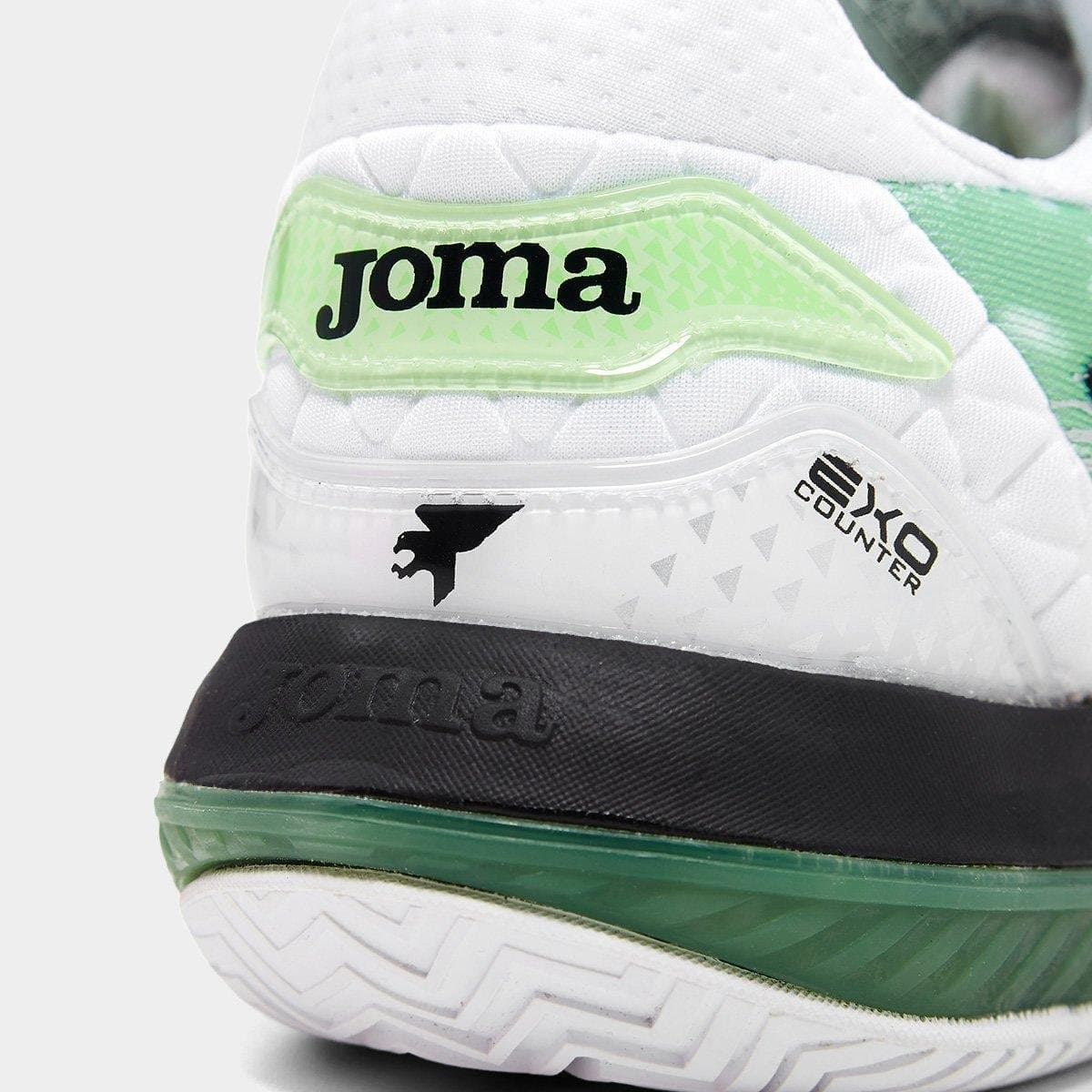 Tênis Joma Point All Court Masculino - Branco+Verde - Foto 6