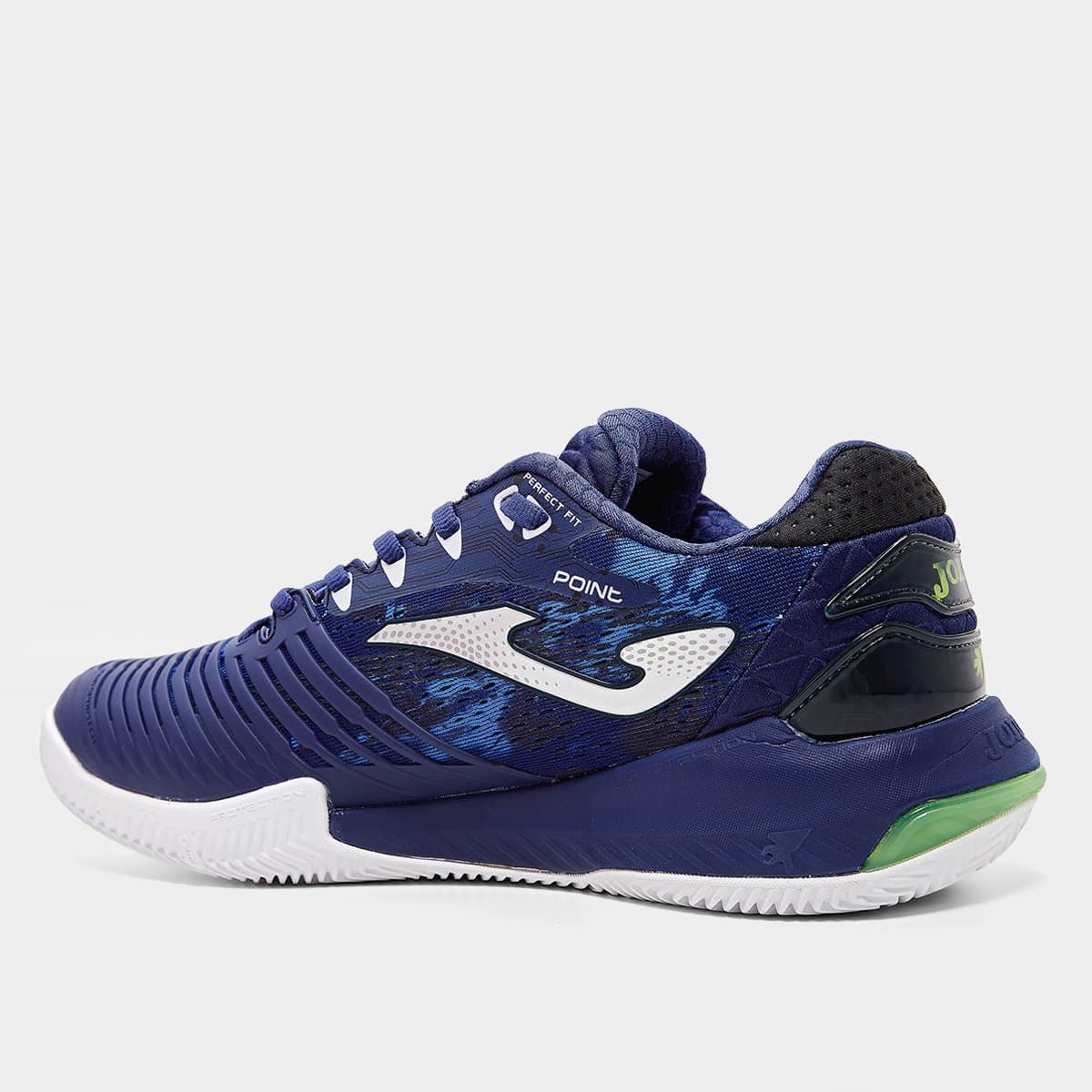 Tênis Joma Point Saibro Masculino - Azul+Verde - Foto 3