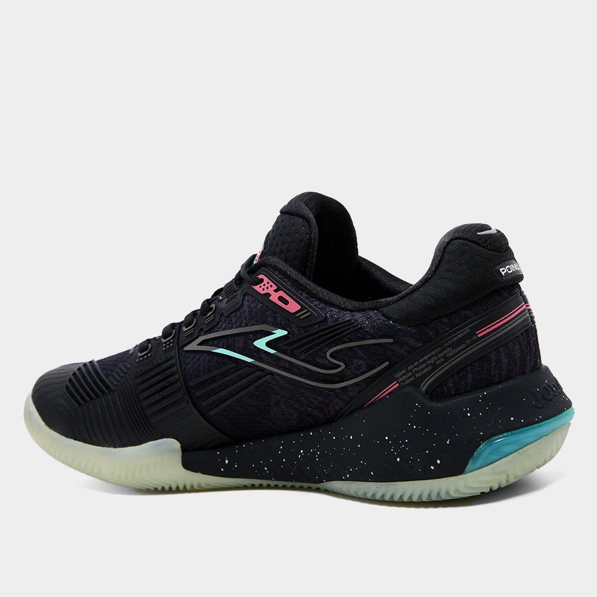 Tênis Joma Point Saibro Masculino - Preto+Azul - Foto 3