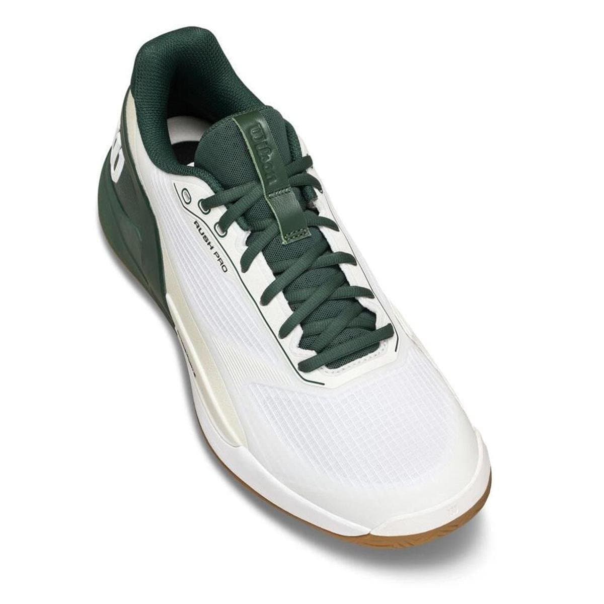 Tênis Wilson Rush Pro 5 Branco e Verde Masculino - Branco - Foto 2
