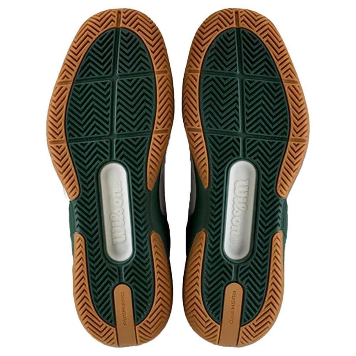 Tênis Wilson Rush Pro 5 Branco e Verde Masculino - Branco - Foto 4